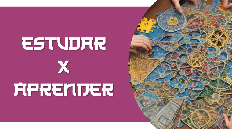 estudar x aprender